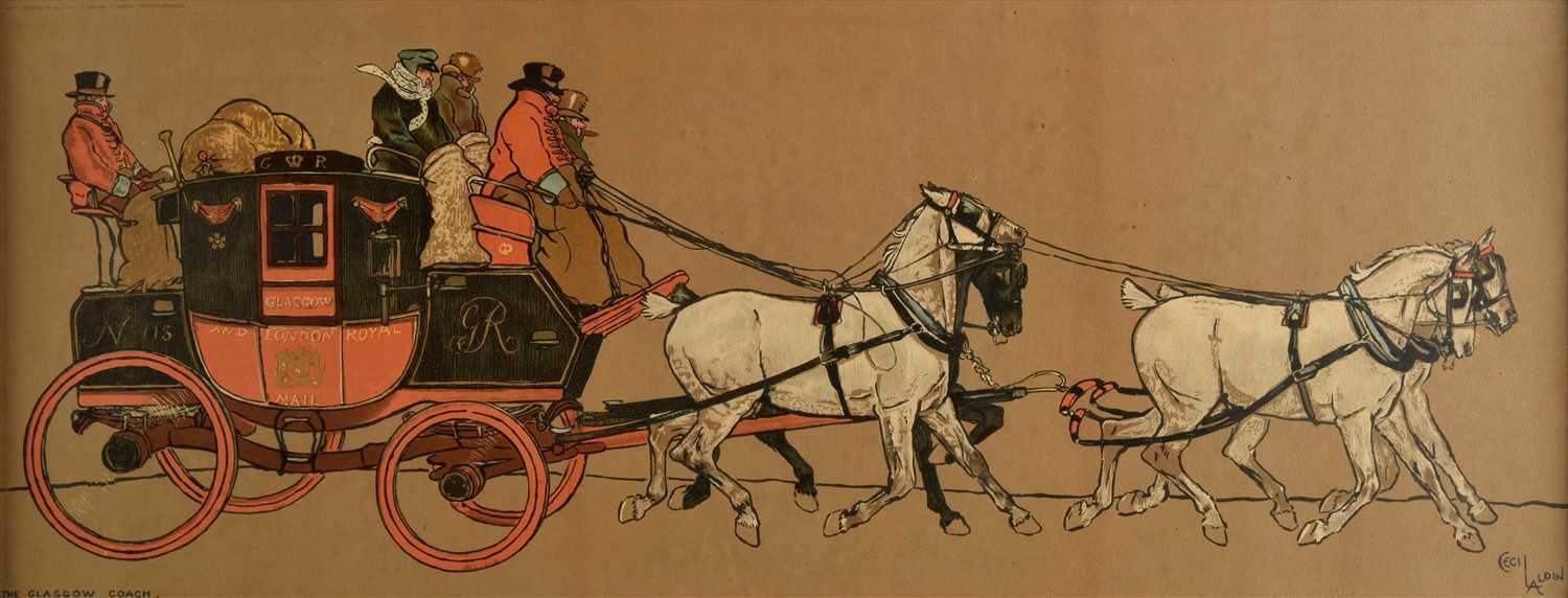 Lot 166 - Aldin (Cecil, 1870 - 1935). The Glasgow Coach & The Liverpool Coach, 1907