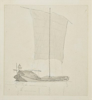 Lot 356 - Daniell (Thomas, 1749-1840, circle of). Five drawings of Indian River Craft