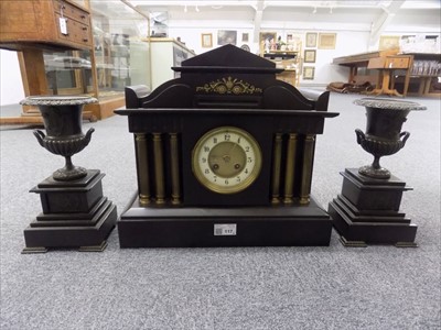 Lot 117 - Clock. A 19th century Biedermeier mantel clock