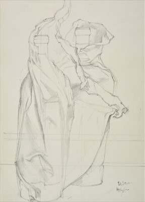 Lot 483 - Hodgkin (Eliot, 1905-1987). Two Bottles of Wine wrapped in paper
