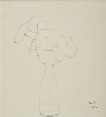 Lot 481 - Hodgkin (Eliot, 1905-1987). Nasturtium leaves in a bottle