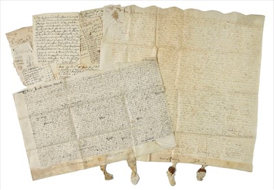 Lot 201 - Buller (Sir Richard, c.1578-1642). Indenture for sale of land in Saltash, 1632, & other MSS