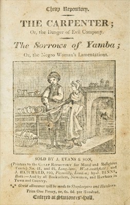 Lot 202 - Cheap Repository Tracts. A bound collection of 20 Cheap Repository Tracts, c.1812-17