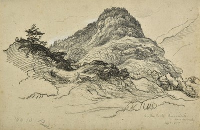 Lot 382 - Linnell (James Thomas, 1826-1905). Castle Rock, Borrowdale, near Keswick, 1857