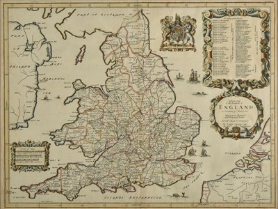 Lot 87 - England & Wales. Ogilby (John), A New Map of the Kingdom of England..., 1676