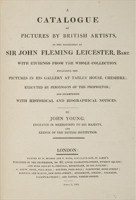 Lot 329 - Young (John). A Catalogue of Pictures by British Artists, 1821