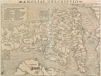 Lot 86 - England & Wales. Munster (Sebastian), Angliae Descriptio, circa 1572