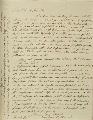 Lot 324 - Turner (Mary Dawson, 1774-1850). A bound collection of 71 letters of condolence
