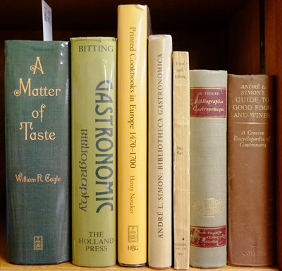 Lot 351 - Cagle (William R.). A Matter of Taste. A Bibliographical Catalogue of International Books on Food