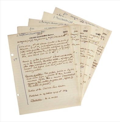 Lot 346 - Keynes (Geoffrey).  Bibliotheca Bibliographici, A Catalogue of the Library formed by Geoffrey Keynes