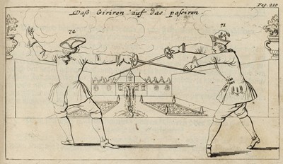 Lot 466 - Schmidt (Johann Andreas). Leib-beschirmende und Feinden trotz-bietende Fecht-Kunst..., 1713