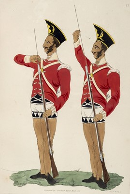 Lot 159 - James (Abraham). The Military Costume of India, 1814