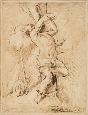 Lot 365 - Italian School. Saint Sebastian, circa 1600-1650