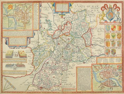 Lot 44 - Gloucestershire. Speed (John), Glocestershire contrived..., circa 1676