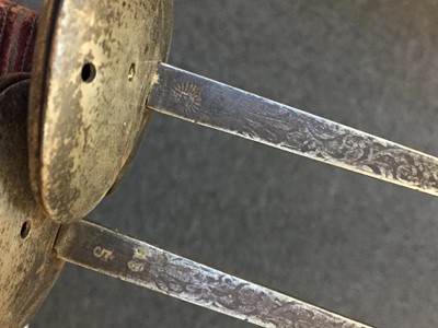 Lot 11 - Swords. A collection of fencing foils