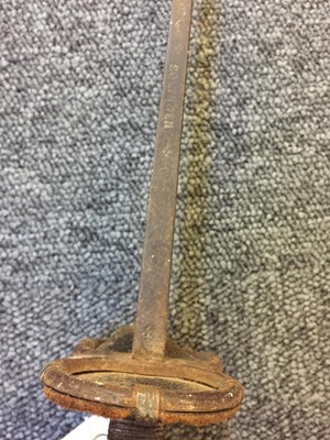 Lot 11 - Swords. A collection of fencing foils