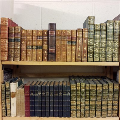 Lot 825 - French Literature. A large collection of 19th & early 20th century French literature