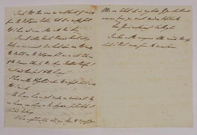 Lot 66 - Wellington (Duke of). Autograph letter signed to Charles Stuart, Villa Fermosa, 1811