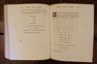 Lot 496 - Byrne (Oliver). The First Six Books of the Elements of Euclid... , 1st edition, London, 1847