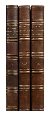 Lot 186 - Dugdale (William). Monasticon Anglicanum, 3 volumes (inc. 2 Supplement vols), 1718-23
