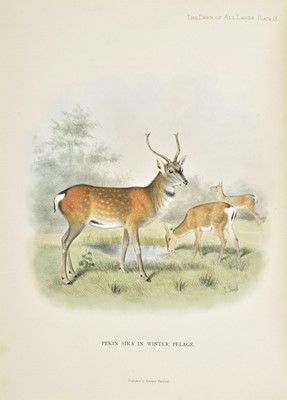 Lot 245 - Lydekker (Richard). The Deer of all Lands, 1st edition, 1898, one of 500 copies, signed