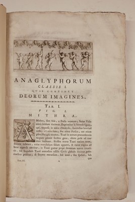 Lot 384 - Venuti (Ridolfino). Vetera Monumenta quae in Hortis Caelimontanis, 3 vols., Rome, 1776-79