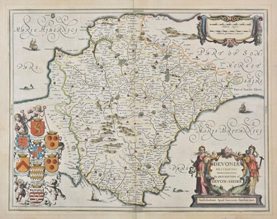 Lot 24 - Devon. Jansson (Jan), Devoniae Descriptio. The Description of Devon-Shire, circa 1650
