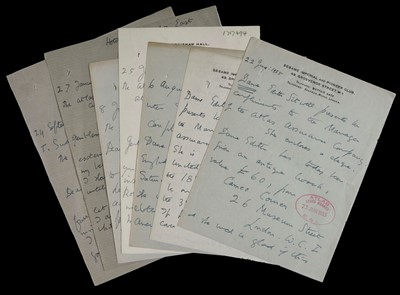 Lot 642 - Sitwell (Edith, 1887-1964). A series of 18 letters, 1954-1964