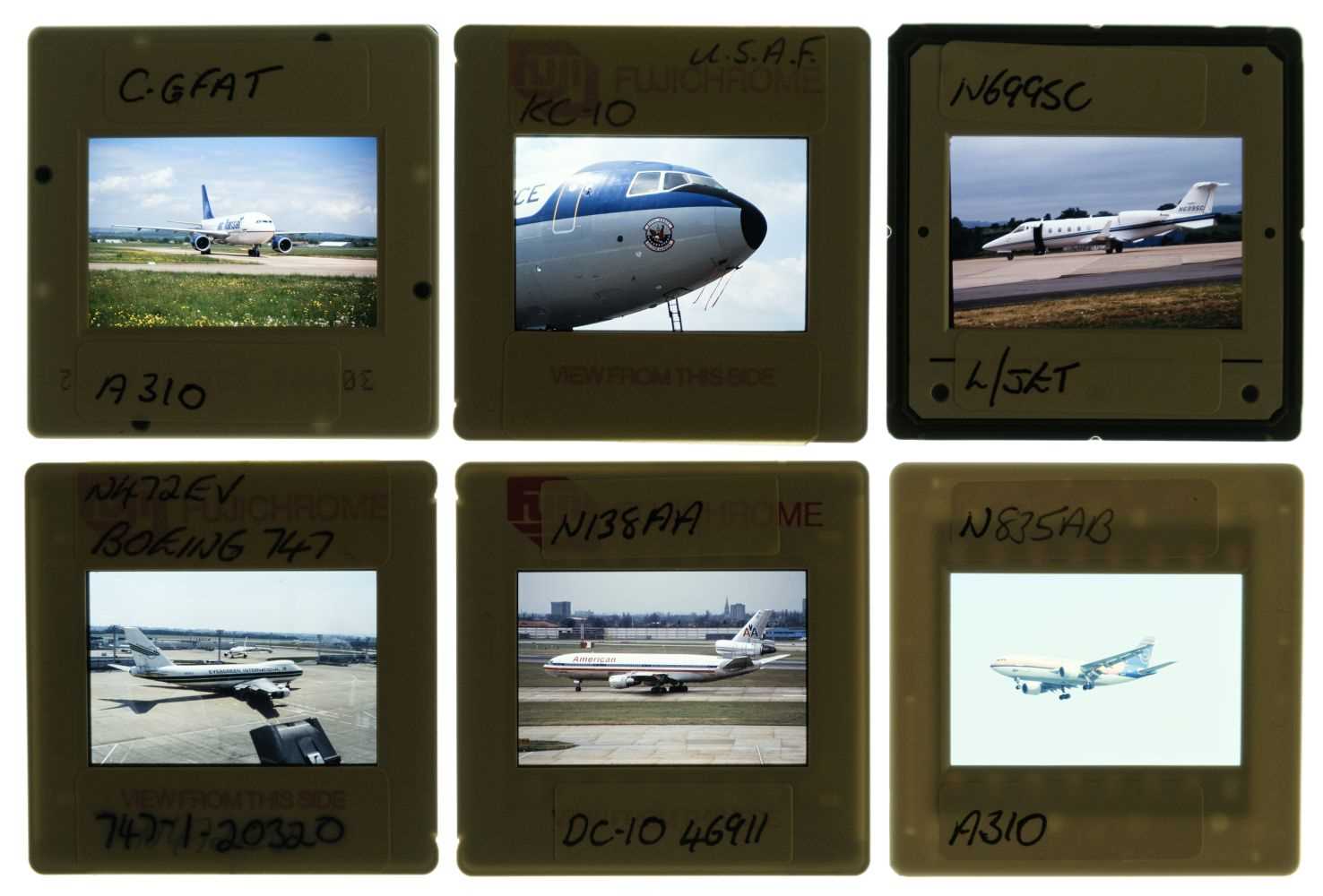 Lot 23 - Aviation Slides. Civil aircraft 35mm slides c.1970s (approx. 10,000)