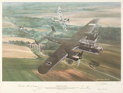 Lot 300 - Nutkins (Geoff). Height of the Battle, colour print