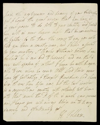 Lot 582 - Pelham (Henry, 1694-1754). ALS, 1723