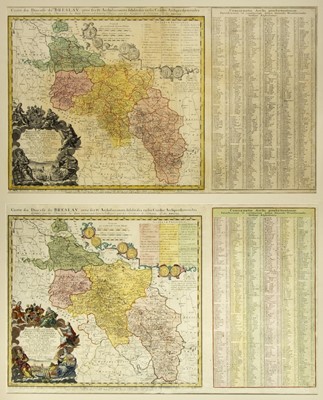 Lot 89 - Poland. Homann (Johann Baptist, heirs of), Carte du Diocese de Breslav..., 1751