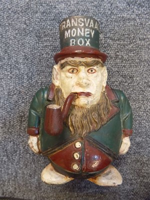 Lot 84 - Boer War. A modern reproduction cast iron 'Transvaal Money Box'