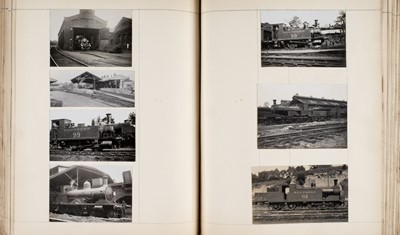 Lot 816 - Railways. An assorted group of 7 photo scrap albums