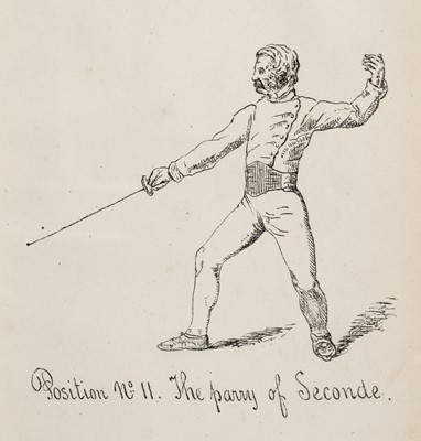Lot 478 - Corbesier (Antoine J.). Theory of fencing, with the small-sword exercise, Washington, 1873