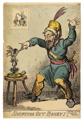 Lot 324 - Cruikshank (George, 1792-1878). Snuffing out Boney!, T. Tegg, 1814, and 17 others