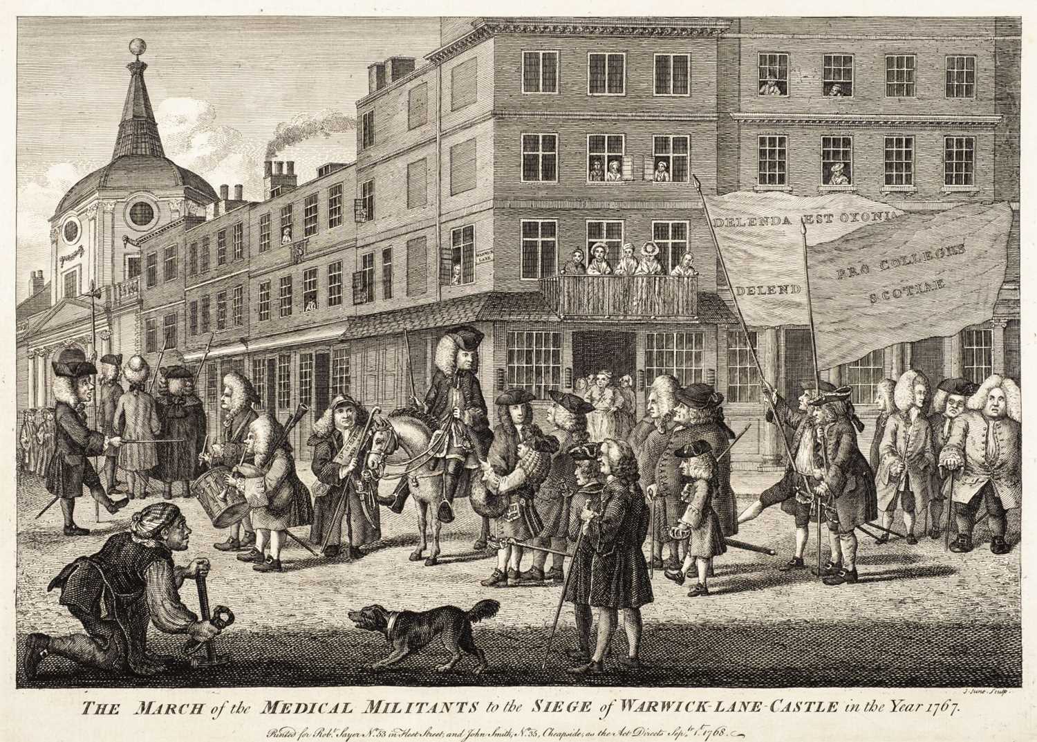 Lot 329 - Sayer (Robert & Smith John, publishers). The March of the Medical Militants..., 1768