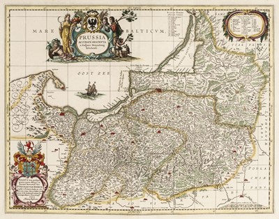 Lot 102 - Prussia. Jansson (Jan & Schenk P. & Valk G.),  Prussia accurata Descripta..., Amsterdam circa 1700