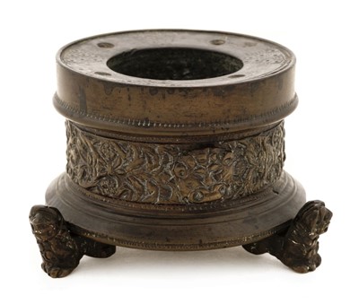 Lot 120 - Inkwell. A 16th century Italian Renaissance bronze inkwell