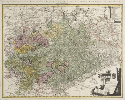 Lot 100 - Prussia. Gussefeld (F. L. & Homman J. B. , heirs of), ...., Ober-Saescsischen..., Nuremberg, 1783