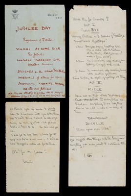Lot 622 - Baden-Powell (Robert). An Autograph Programme of Events, [1897]