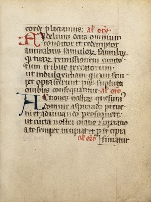 Lot 533 - Manuscript & Early Printed Leaves, circa 1460-80