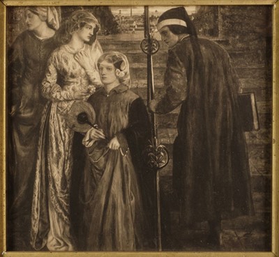 Lot 522 - Hollyer (Frederick, 1837-1933). The Salutation of Beatrice on Earth