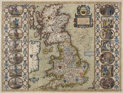 Lot 13 - British Isles. Speed (John), Britain as it was devided in the tyme of the English Saxons..., 1627