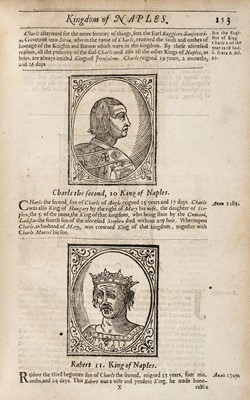 Lot 521 - Howell (James). Parthenopoeia, or The History of the Most Noble ... Kingdom of Naples, 1654