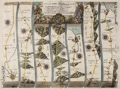 Lot 76 - Ogilby (John). The Roads from York to Whitby and Scarborough in Yorkshi...., circa 1680