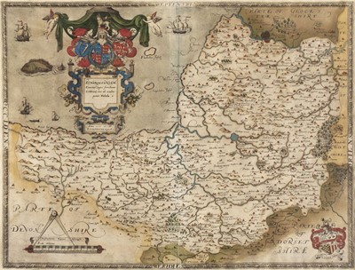 Lot 117 - Somerset. Saxton (Christopher), Somersetensem.., 1579