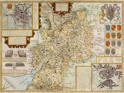 Lot 122 - Gloucestershire. Speed (John), Glocestershire contrived..., 1676