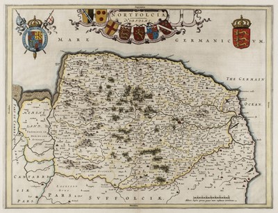 Lot 65 - Norfolk. Blaeu (Johannes), Nortfolcia, Norfolk, Amsterdam, circa 1648