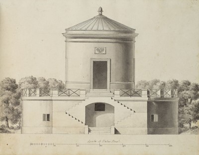 Lot 157 - Italy. Album of architectural studies and designs, c.1812-27, & 3 other items